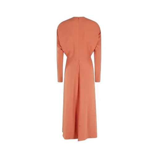 Round-Collar Long-Sleeved Dress