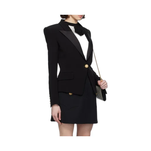 Balmain Single-Breasted Long Sleeved Jacket