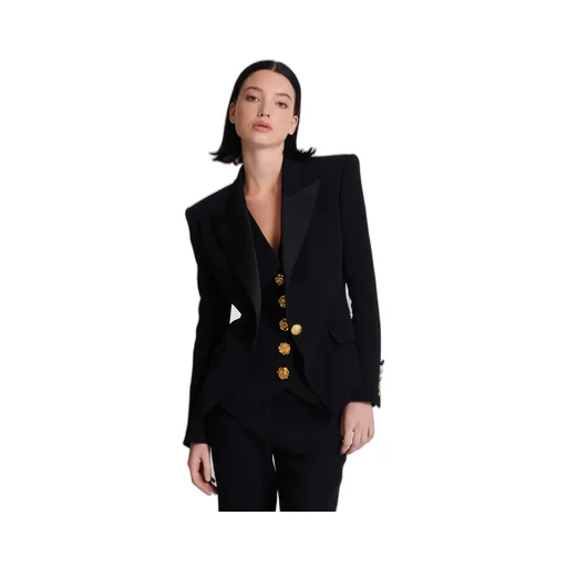 Balmain Single-Breasted Long Sleeved Jacket