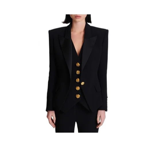 Balmain Single-Breasted Long Sleeved Jacket
