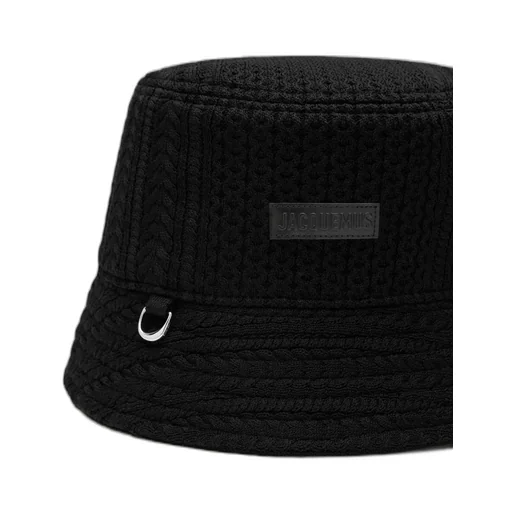 Jacquemus Le Bob Belo Cable Knit Bucket Hat