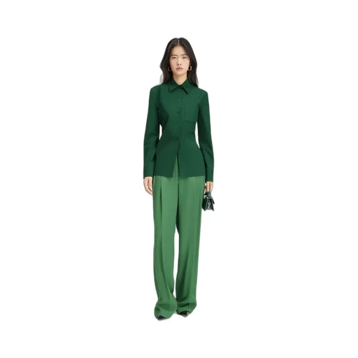 A Shirt With A Pointed Collar And A Bare Back