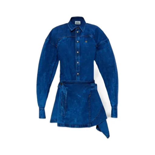 Vivienne Westwood Meghan Asymmetric Faded Mini Dress