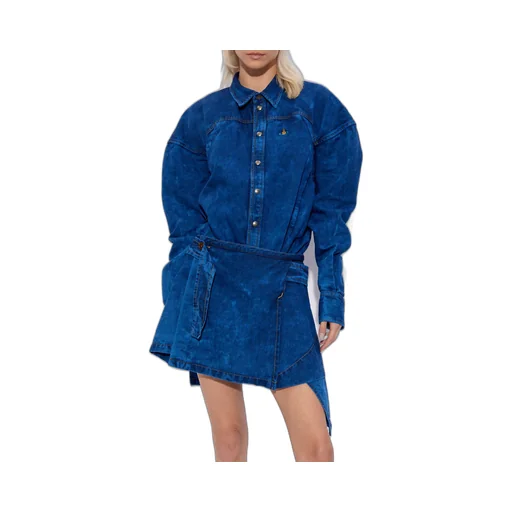 Vivienne Westwood Meghan Asymmetric Faded Mini Dress