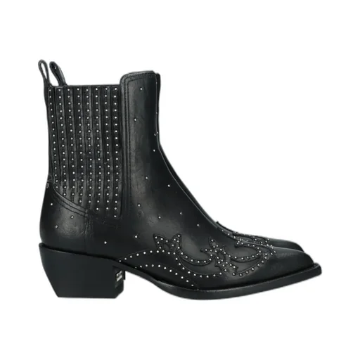 Golden Goose Deluxe Brand Pointed-Toe Studded Ankle Boots