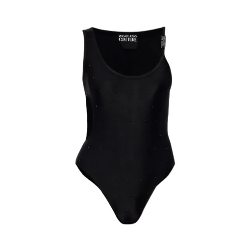 Versace Jeans Couture Logo Buckle Cut-Out Bodysuit