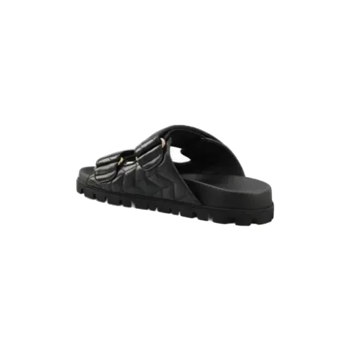 Miu Miu Quilted Slip-On Sandals
