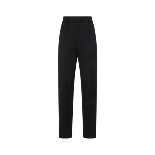 Prada Pleated Tapered-Leg Trousers