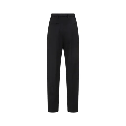Prada Pleated Tapered-Leg Trousers