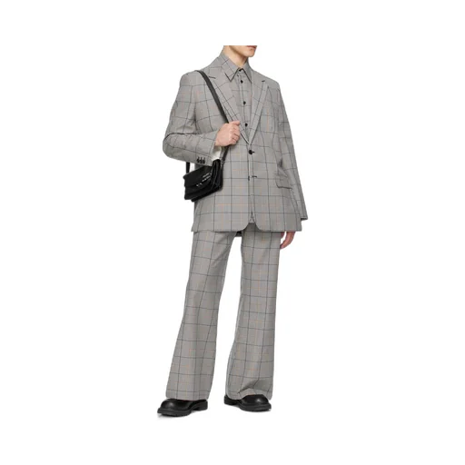 Marni Single-Breasted Checked Blazer