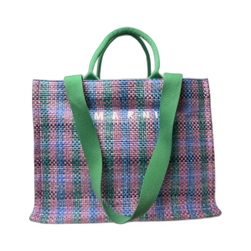 Woven Shopping Tote Bag