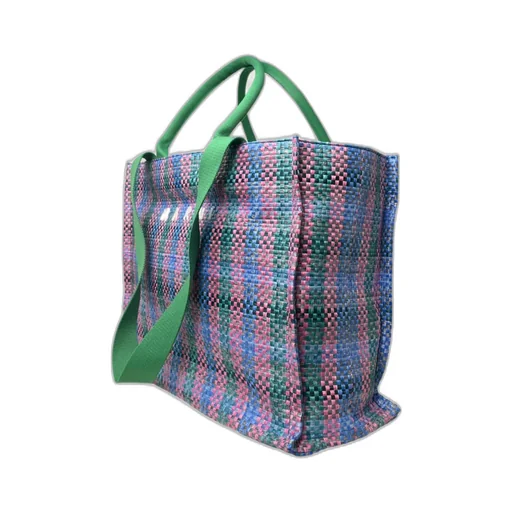 Woven Shopping Tote Bag