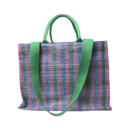 Woven Shopping Tote Bag