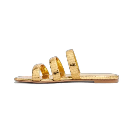 Atomium Leather Slides