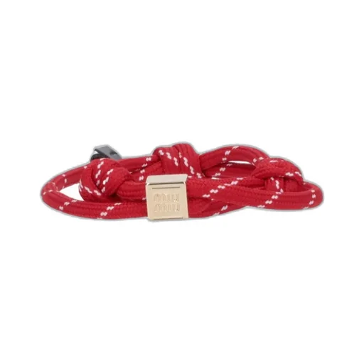 Miu Miu Logo-Engraved Rope Bracelet
