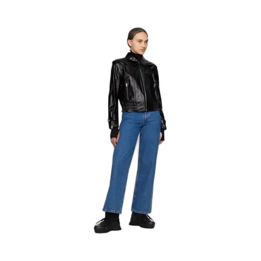Leather Jacket With Zipper Front