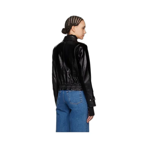 Leather Jacket With Zipper Front