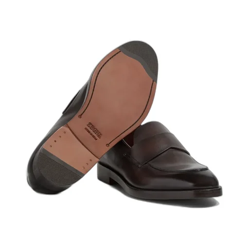 Zegna Torino Round Toe Loafers