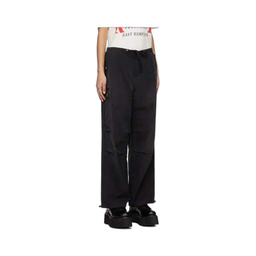 Drawstring Waist-Edge Casual Pants