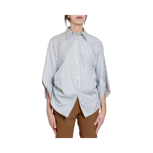 Lapel Vertical Pattern Shirt