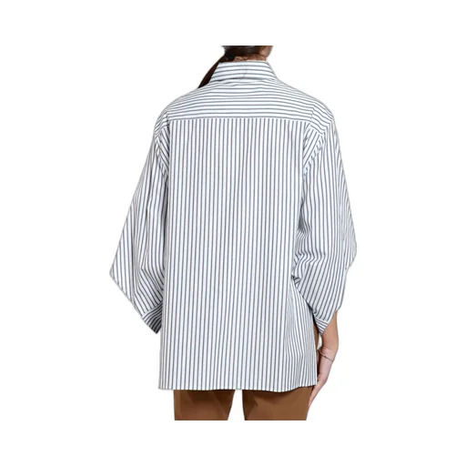 Lapel Vertical Pattern Shirt