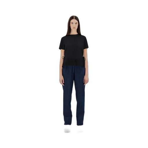 Herno Contrast-Panel Drawstring Waist T-Shirt