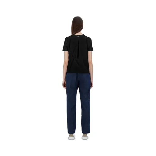 Herno Contrast-Panel Drawstring Waist T-Shirt