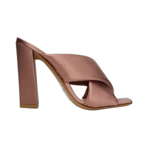 Dafne 110Mm Satin Mules