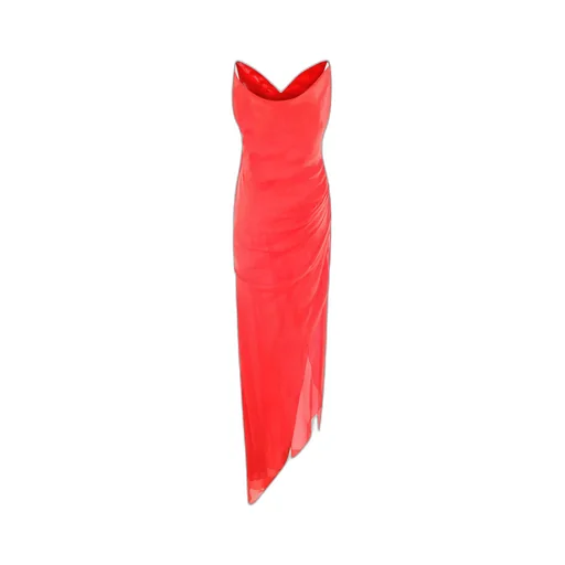 Butterfly Crepe Asymmetric Dress