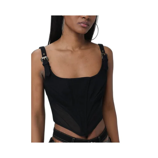 Buckle-Straps Corset Tank Top