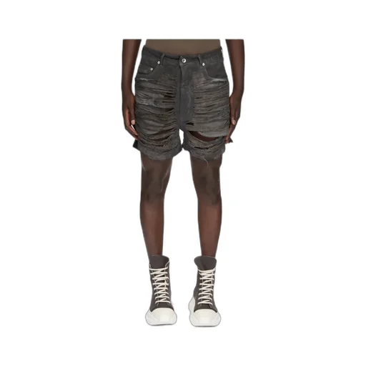 Rick Owens Drkshdw Geth Cut-Off Distressed Shorts