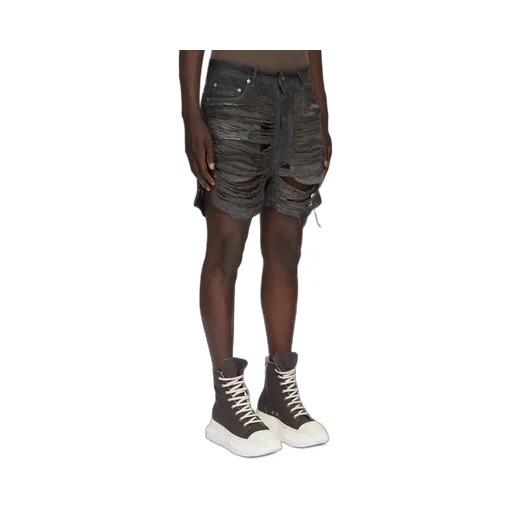 Rick Owens Drkshdw Geth Cut-Off Distressed Shorts