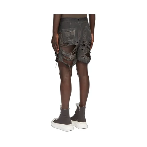 Rick Owens Drkshdw Geth Cut-Off Distressed Shorts
