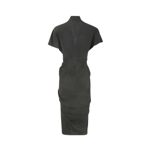 V-Neck Wrap Midi Dress