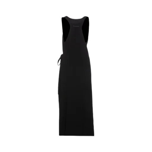 Mm6 Maison Margiela Belted Sleeveless Maxi Dress