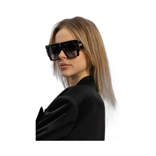 B-Grand Rectangle-Frame Gradient Sunglasses