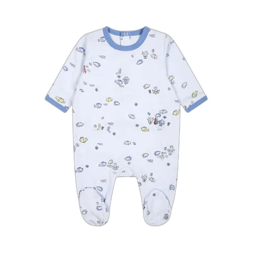Logo Jumpsuit Hat Bib Set