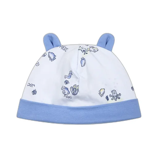 Logo Jumpsuit Hat Bib Set