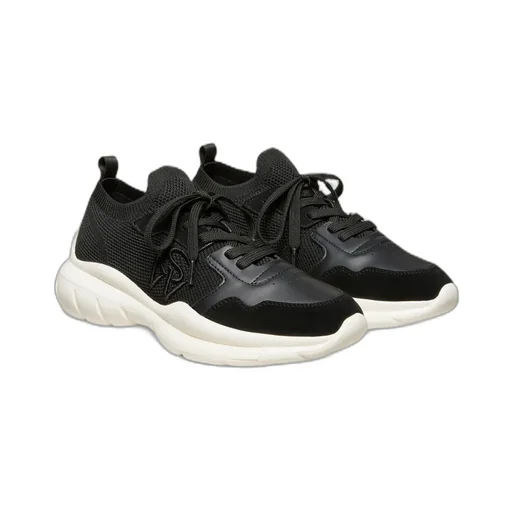 Stuart Weitzman Logo Embroidered Mesh Sneakers