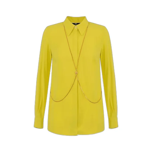 Elisabetta Franchi Body-Chain Detail Long-Sleeved Shirt