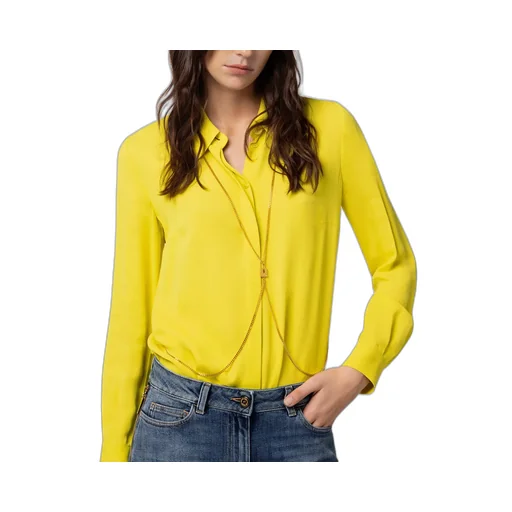 Elisabetta Franchi Body-Chain Detail Long-Sleeved Shirt