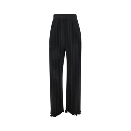 Elastic Waist-Edge Casual Pants
