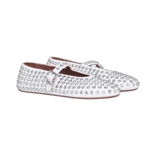 AlaÏA Embellished Ballet Flat Shoes