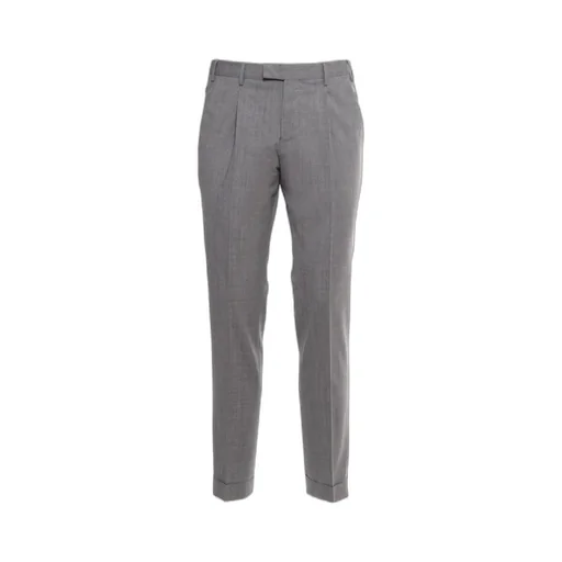 Pt Torino Turn-Up Hem Straight-Leg Trousers