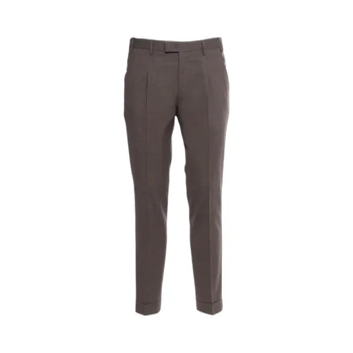 Pt Torino Turn-Up Hem Straight-Leg Trousers