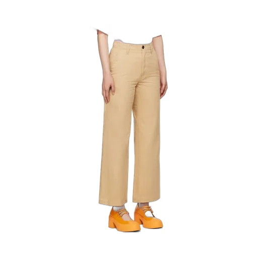 Mid-Rise Wide-Leg Trousers