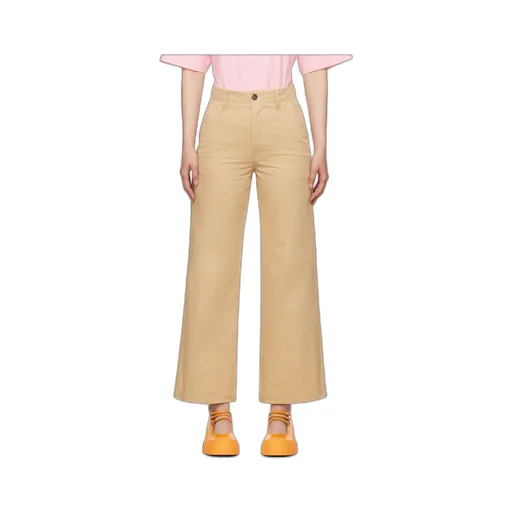 Mid-Rise Wide-Leg Trousers