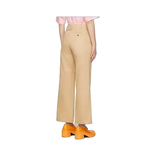 Mid-Rise Wide-Leg Trousers
