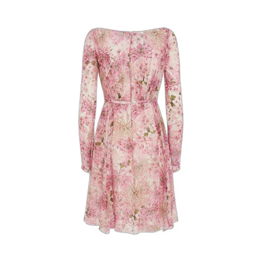 V-Neck Long-Sleeved Dress