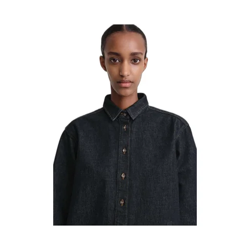 Long-Sleeved Denim Shirt